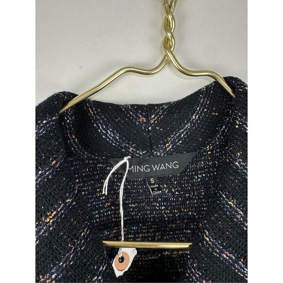 Ming Wang Womens Knit Button Front Long Cardigan Sweater Black Small - Picture 3 of 8